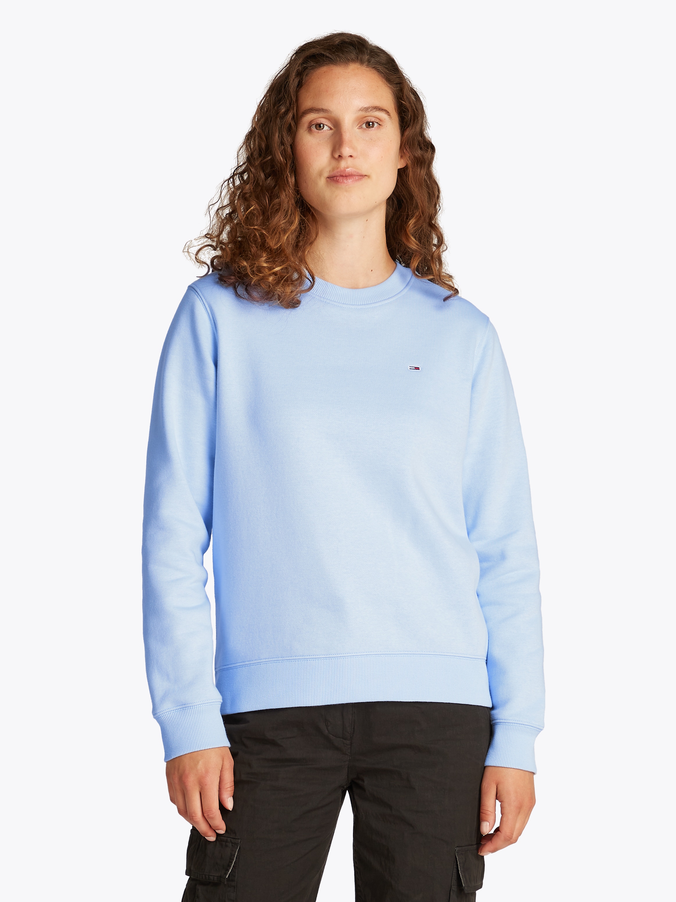 Tommy Jeans Sweatshirt "TJW REG S FLAG CREW", mit Logostickerei günstig online kaufen