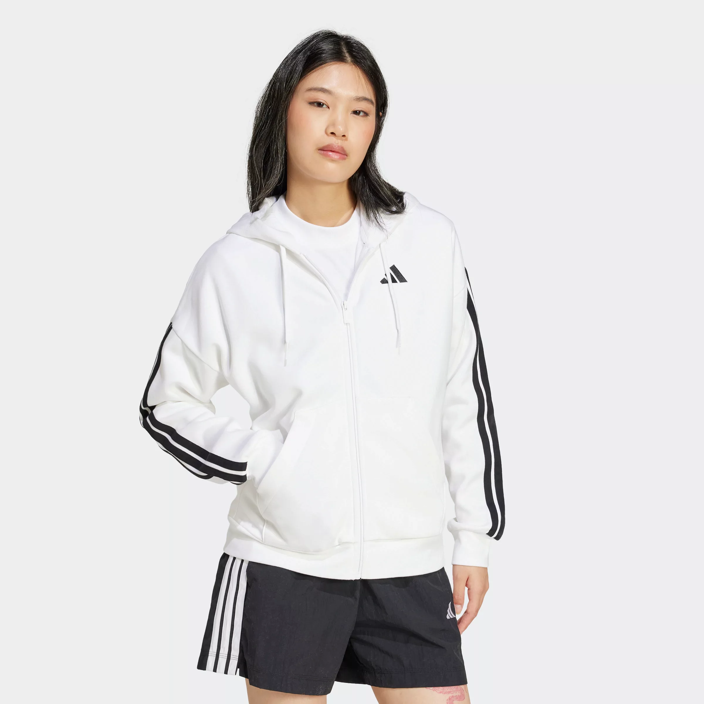 adidas Sportswear Kapuzensweatshirt "W 3S FL FZ HD" günstig online kaufen