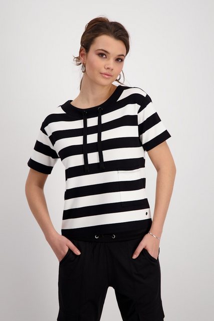 Monari T-Shirt T-Shirt, schwarz gemustert günstig online kaufen