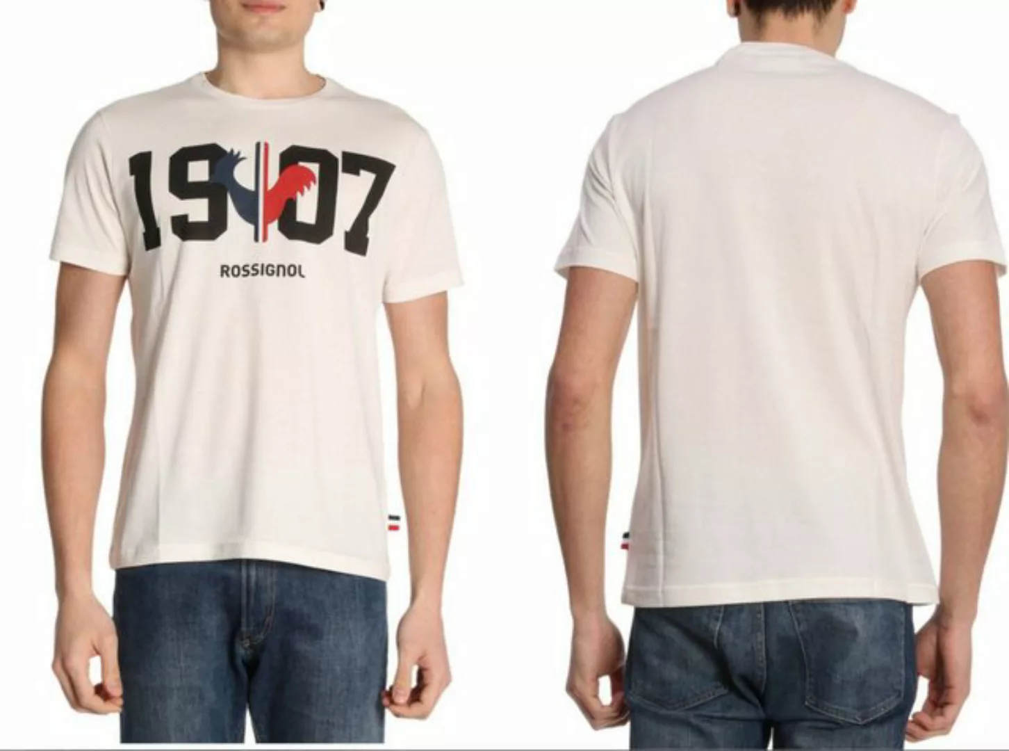 Rossignol T-Shirt ROSSIGNOL Mens 1917 Chamonix Print Cotton Luxury Fashion günstig online kaufen
