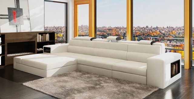 Xlmoebel Ecksofa Haid -W Ledersofa Designmöbel Wohnlandschaft Polsterecke C günstig online kaufen