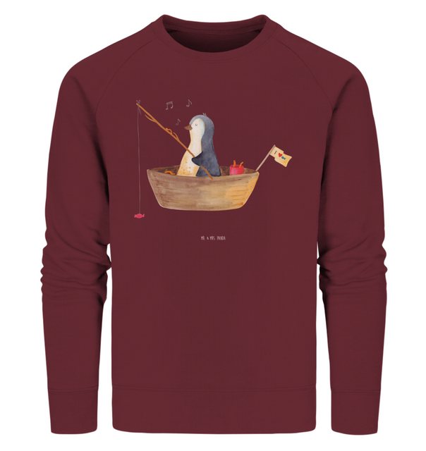 Mr. & Mrs. Panda Longpullover Größe L Pinguin Angelboot - Burgundy - Gesche günstig online kaufen