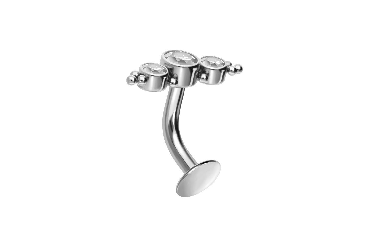 PIERCINGLINE Bauchnabelpiercing Titan Bauchnabel Labret gebogen günstig online kaufen