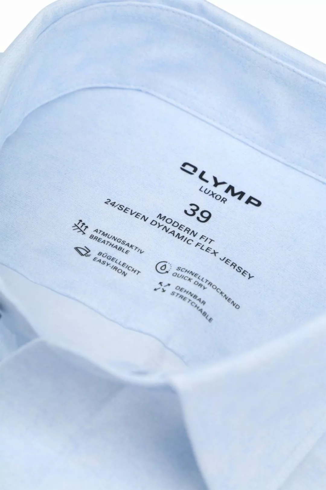 OLYMP Luxor Hemd Stretch Hellblau  - Größe 40 günstig online kaufen