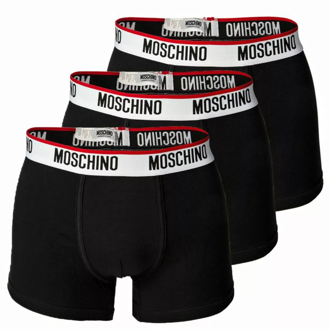 MOSCHINO Herren Shorts 3er Pack - Pants, Unterhose, Cotton Stretch, uni Sch günstig online kaufen
