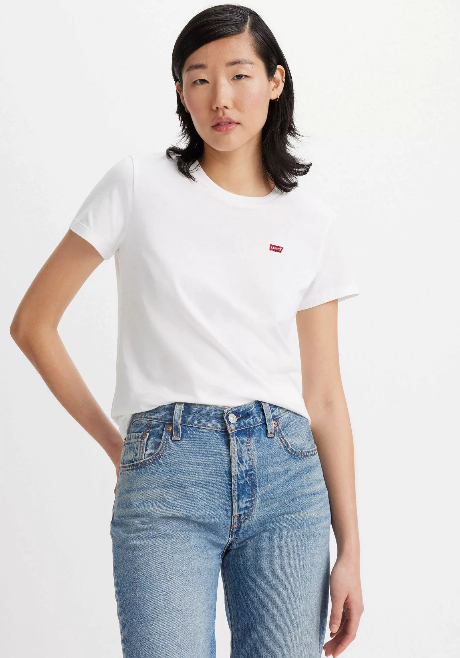 Levis T-Shirt "Mini-Logo", mit kleiner Markenlogo-Stickerei auf der Brust günstig online kaufen