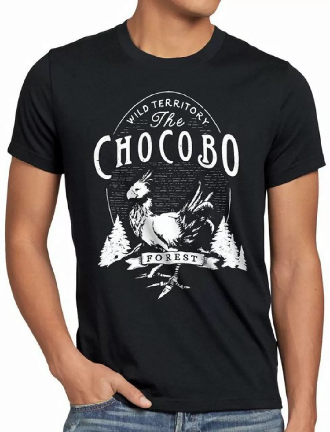 style3 Print-Shirt Herren T-Shirt Wild Chocobo final VII Rollenspiel günstig online kaufen