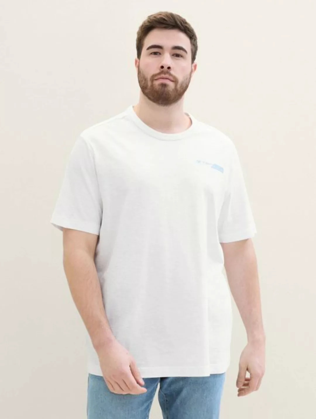 TOM TAILOR PLUS T-Shirt Plus - T-Shirt mit Logo Print günstig online kaufen