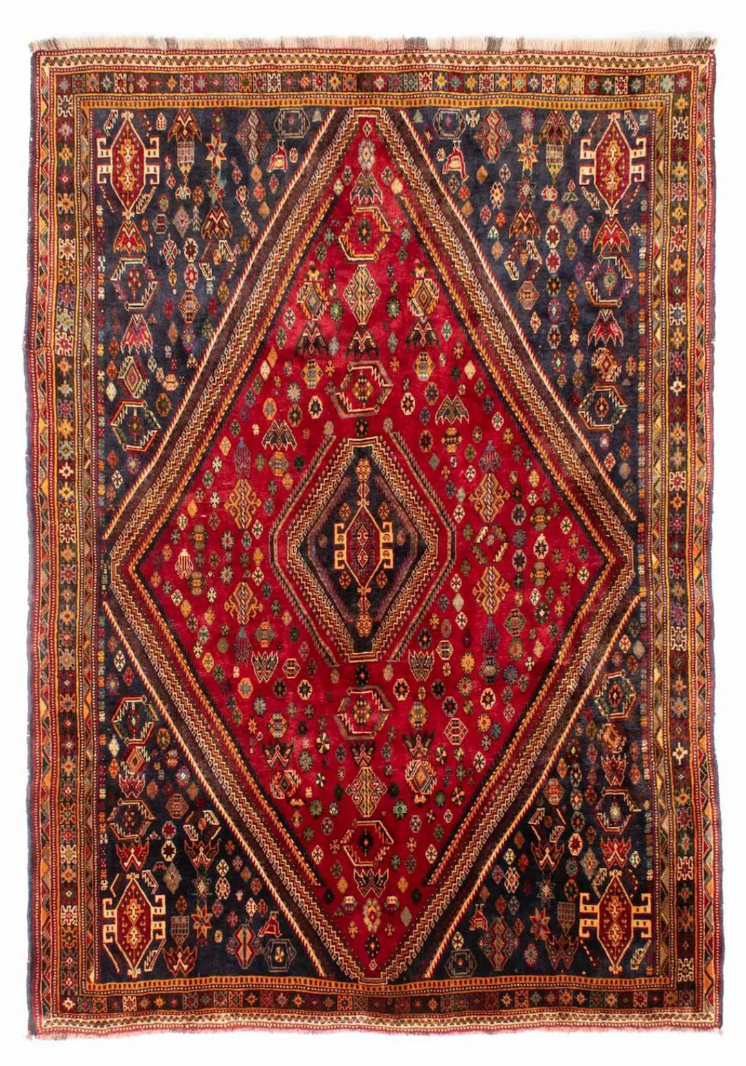 morgenland Wollteppich »Shiraz Medaillon Rosso scuro 272 x 190 cm«, rechtec günstig online kaufen