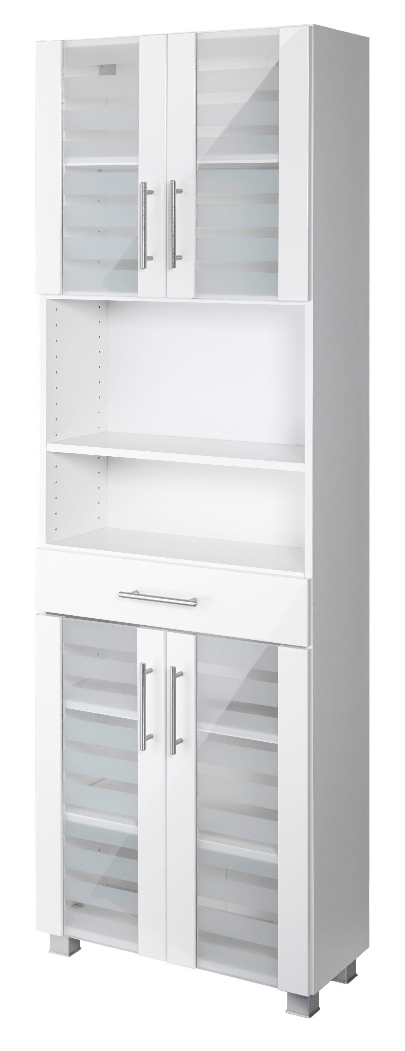 welltime Seitenschrank "Jaca", Breite 60 cm, mit MDF Hochglanz-Fronten günstig online kaufen