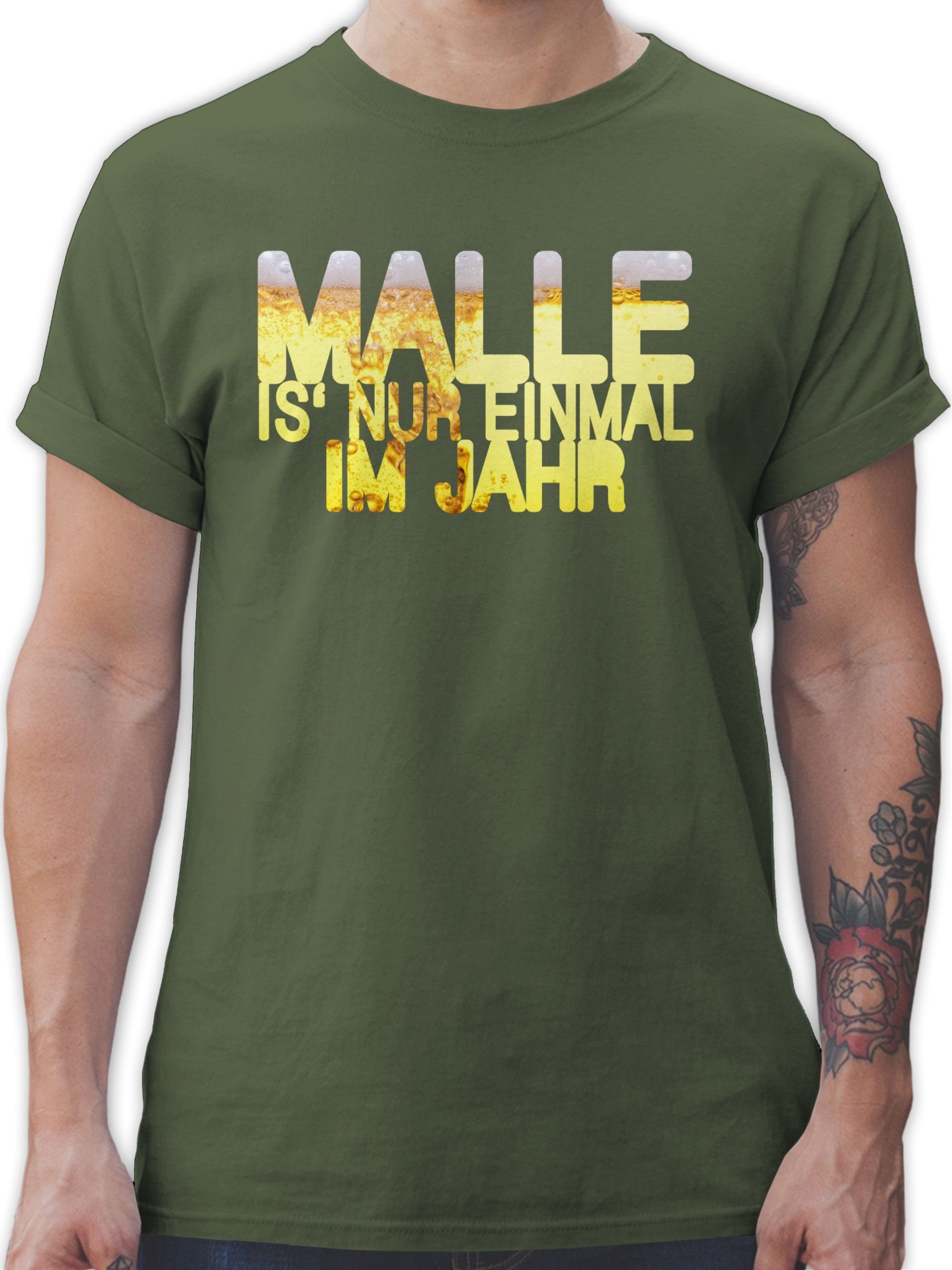 Shirtracer T-Shirt Malle is' nur einmal günstig online kaufen