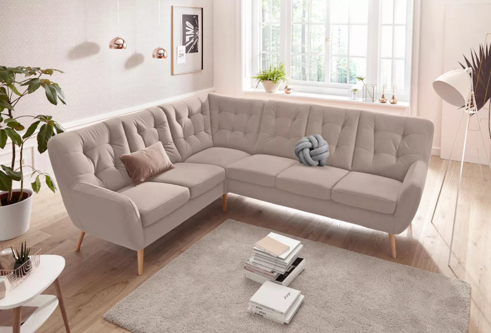 exxpo - sofa fashion Ecksofa "Scandi, L-Form" günstig online kaufen