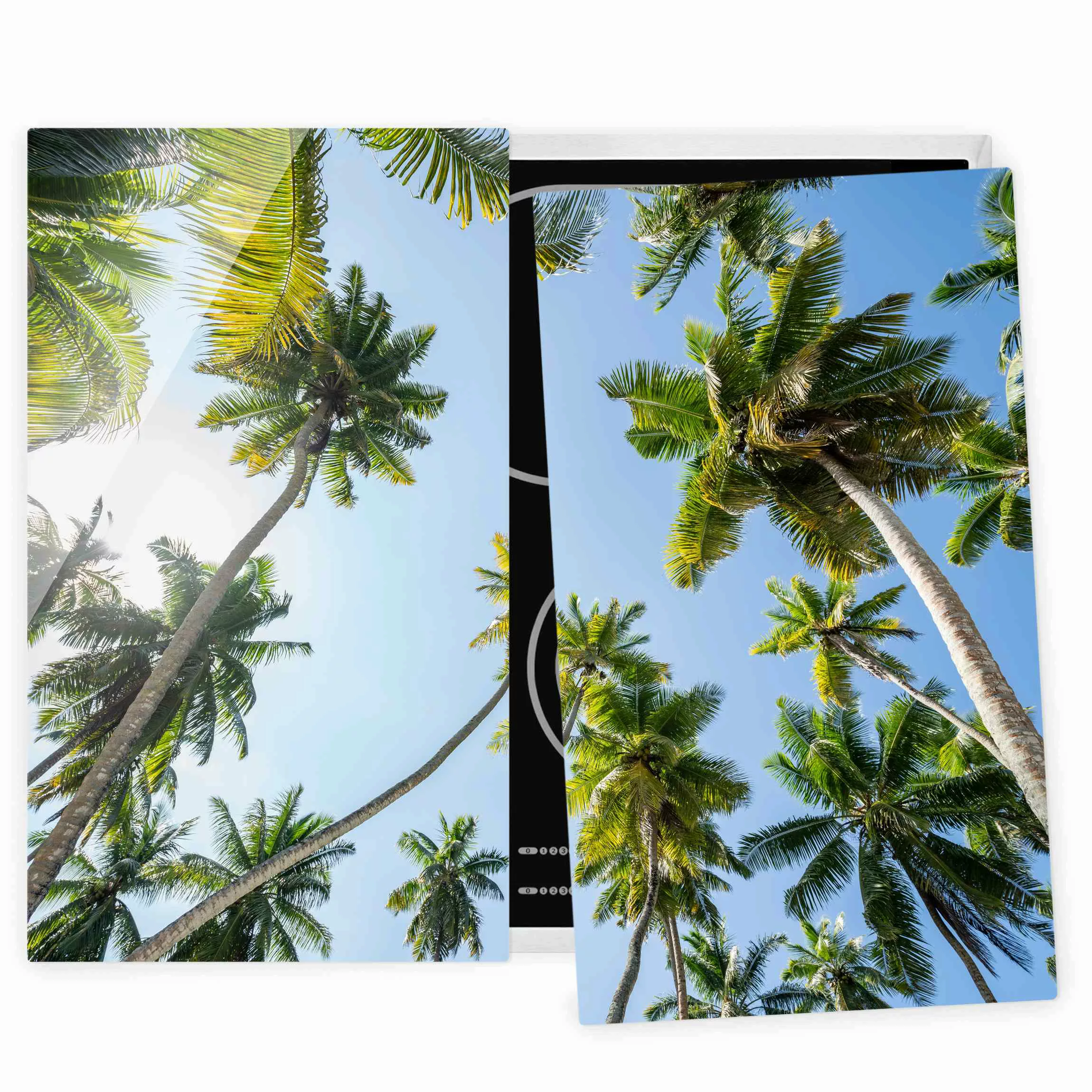 Herdabdeckplatte Palmen Himmel günstig online kaufen