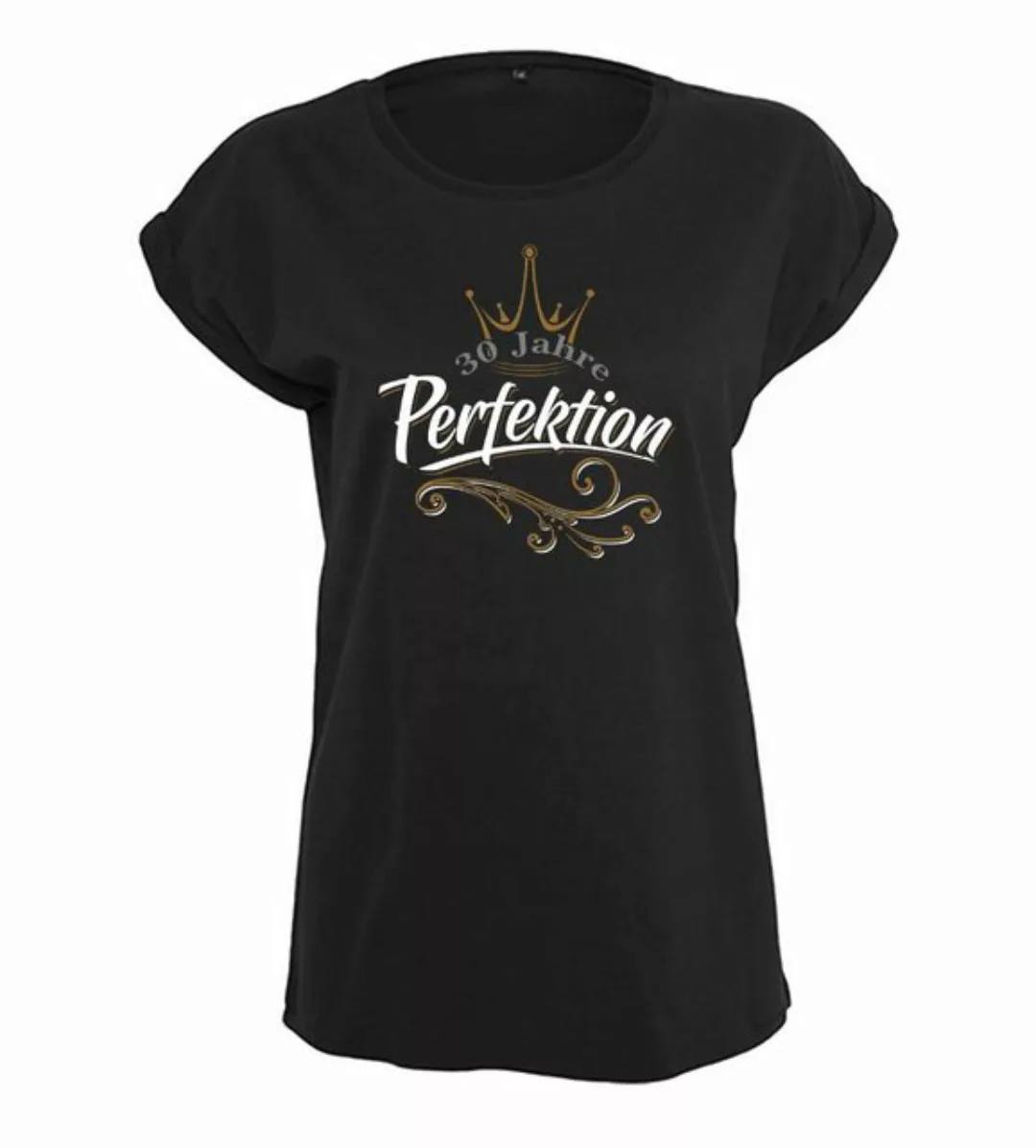 Baddery Print-Shirt Geburtstagsgeschenk für Frauen: "30 Jahre Perfektion" - günstig online kaufen