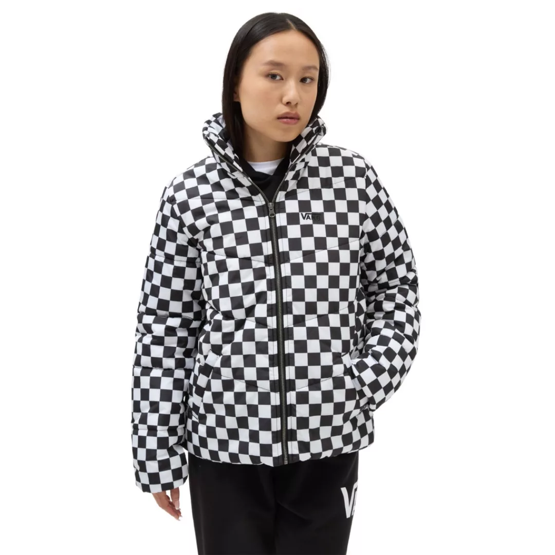 Vans Steppjacke "FOUNDRY PRINT PUFF MTE", mit Kapuze, mit Waffelmuster günstig online kaufen