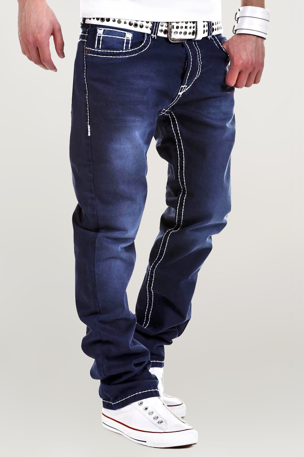 behype Bequeme Jeans "Stitch", mit dicken Kontrastnähten günstig online kaufen