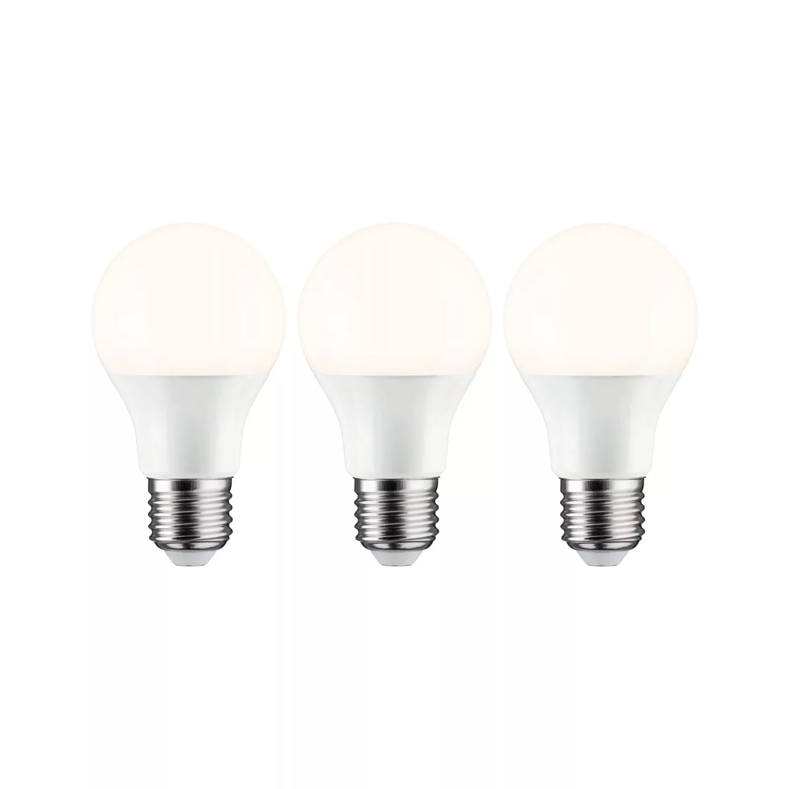 Paulmann LED-Lampe E27 8 W 2.700K opal 3er-Pack günstig online kaufen