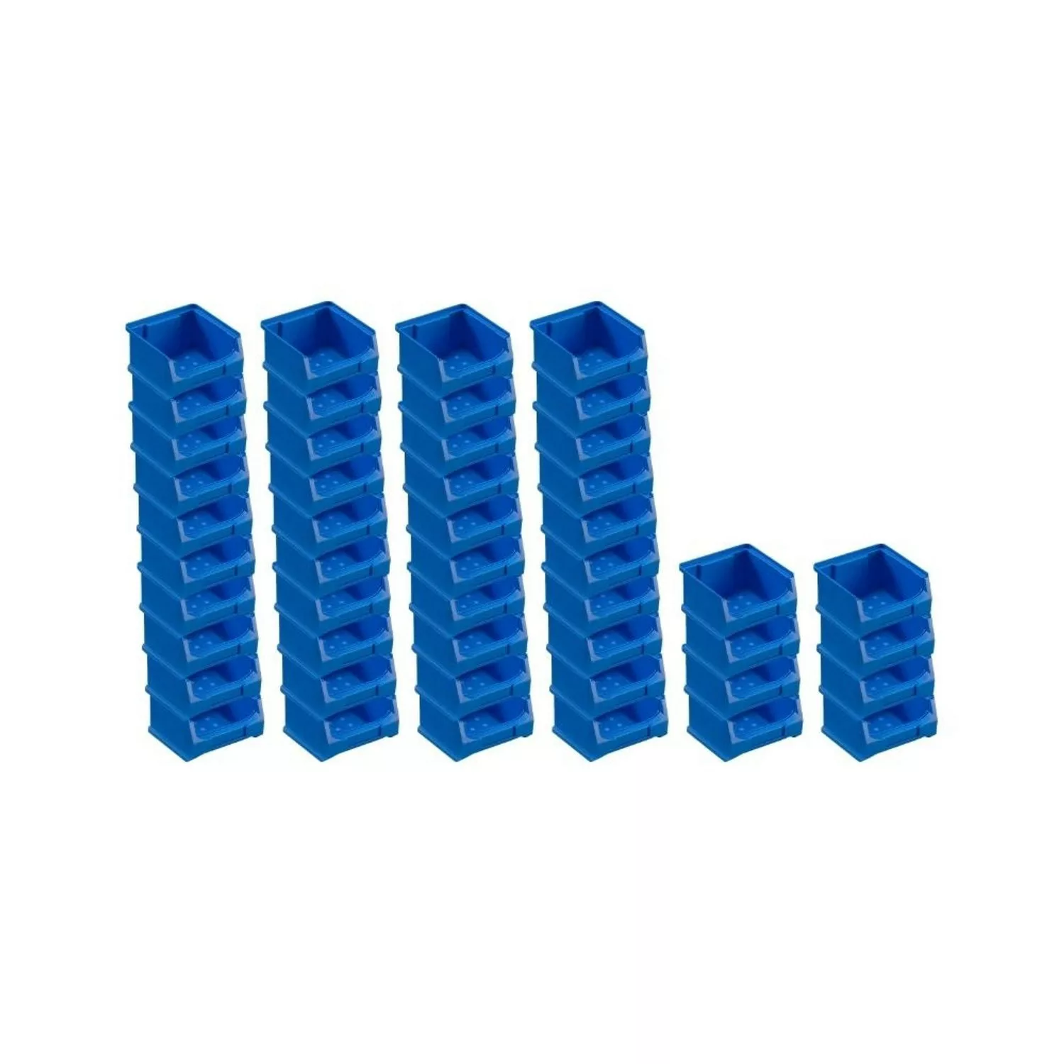 PROREGAL SuperSparSet 48x Blaue Sichtlagerbox 1,0 HxBxT 6 x 10 x 10 cm 0,4 günstig online kaufen