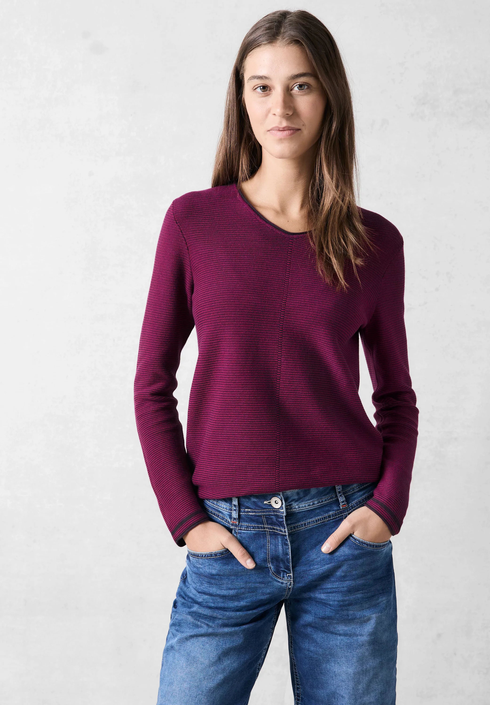 Cecil Strickpullover, Feinstrick günstig online kaufen