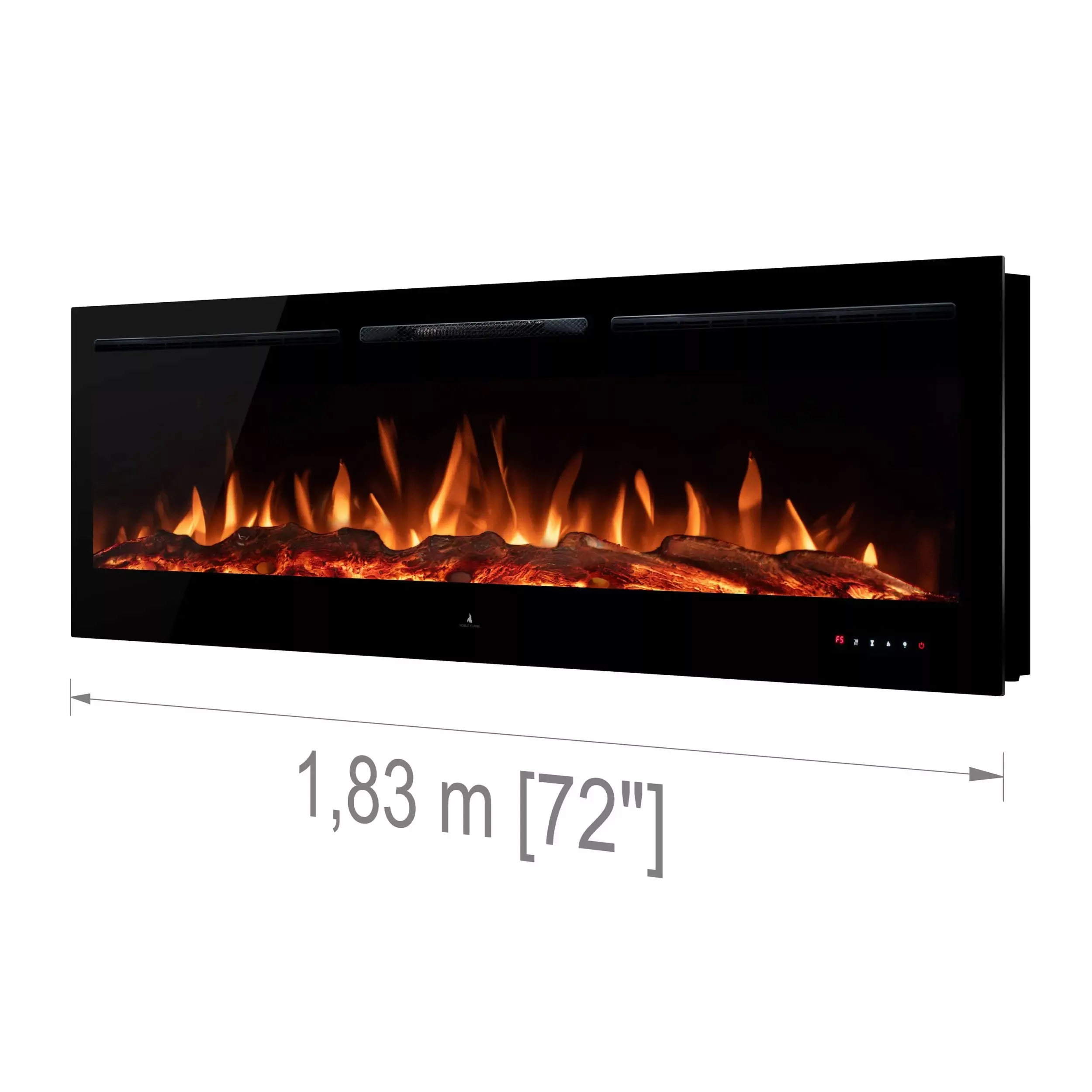 Noble Flame Paris schwarz 1830 [Elektrokamin Wandeinbau/wandhängend] günstig online kaufen