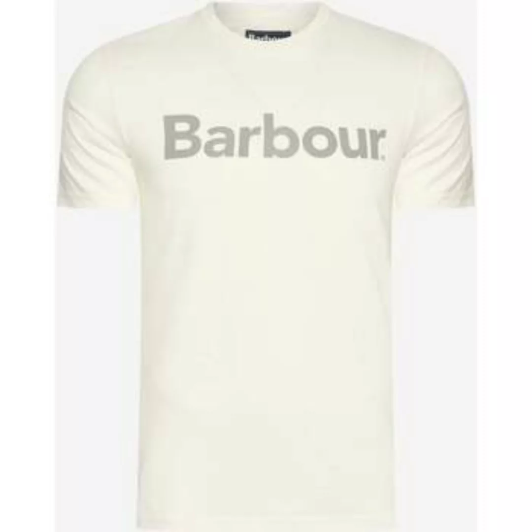 Barbour  T-Shirts & Poloshirts Logo-T-Shirt – ecru günstig online kaufen