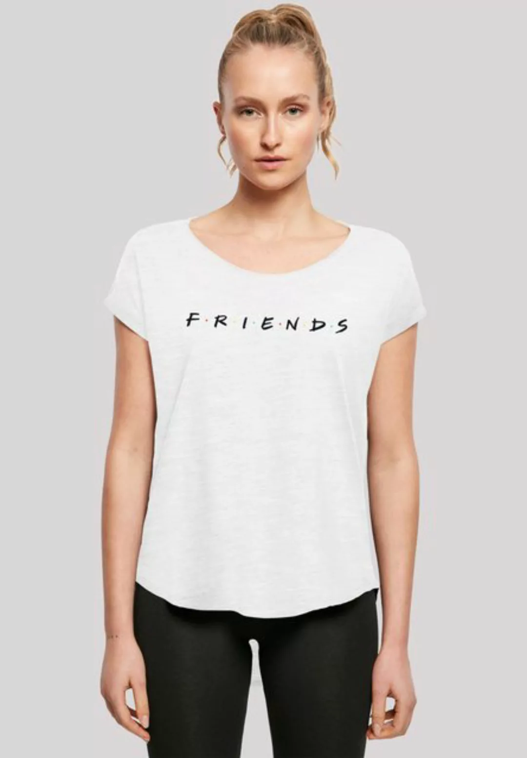 F4NT4STIC T-Shirt Long Cut T Shirt 'FRIENDS TV Serie Text Logo WHT' Damen,P günstig online kaufen