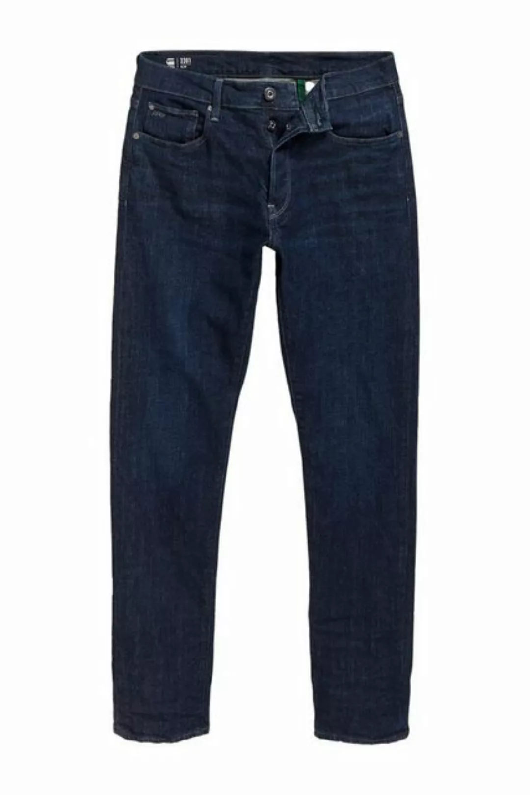 G-Star Herren Jeans 3301 Slim Fit - Blau - Worn In Deep Marine günstig online kaufen