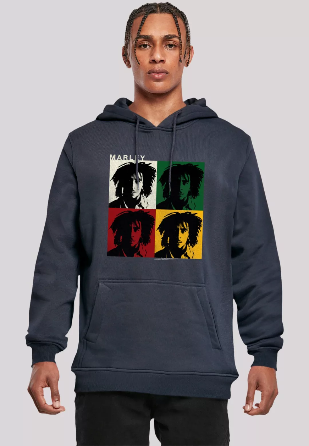 F4NT4STIC Kapuzenpullover "Bob Marley Reggae Music Colour Blocks", Premium günstig online kaufen