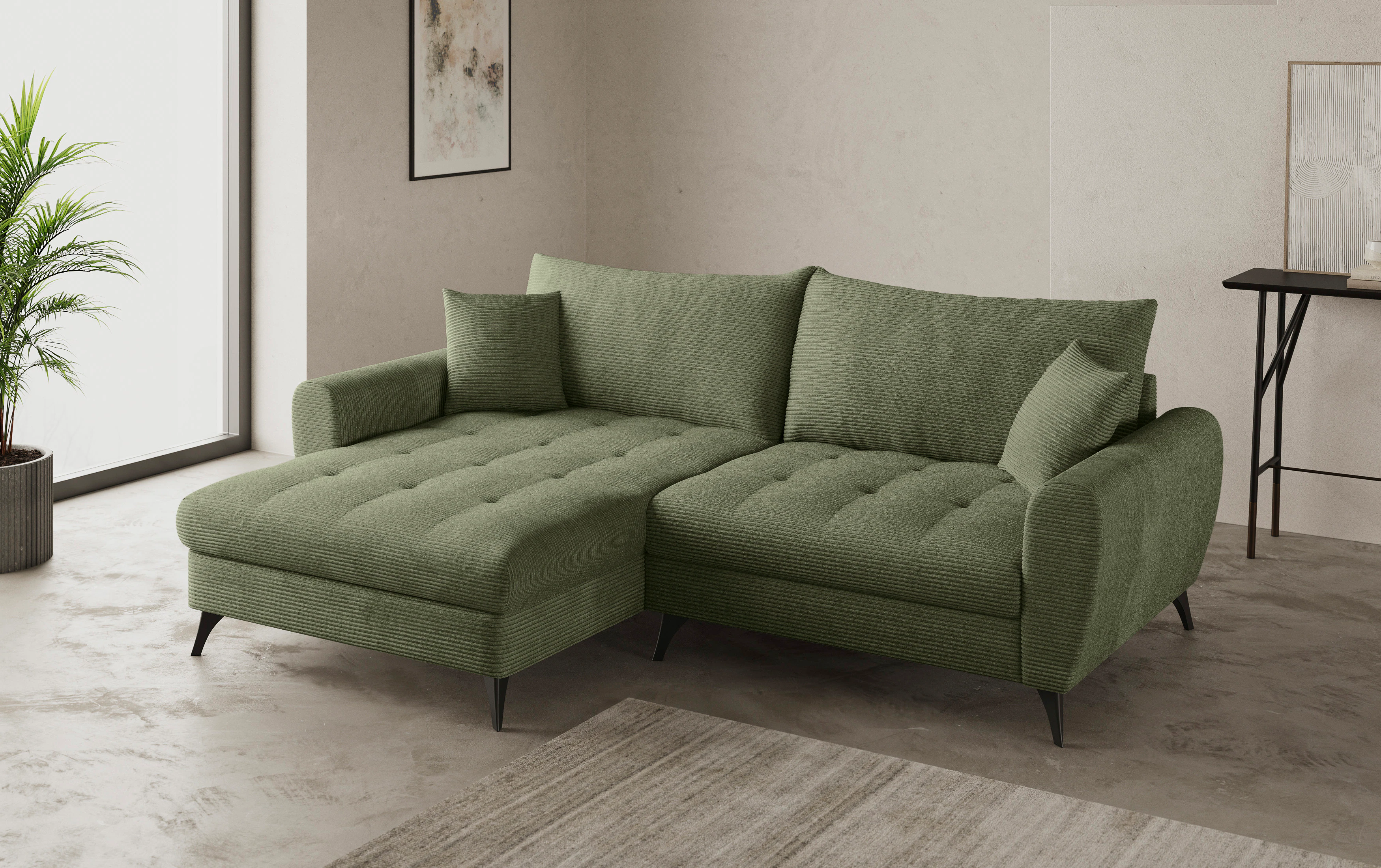 Home affaire Ecksofa "Blackburn II, L-Form", Mit Kaltschaumpolsterung bis 1 günstig online kaufen