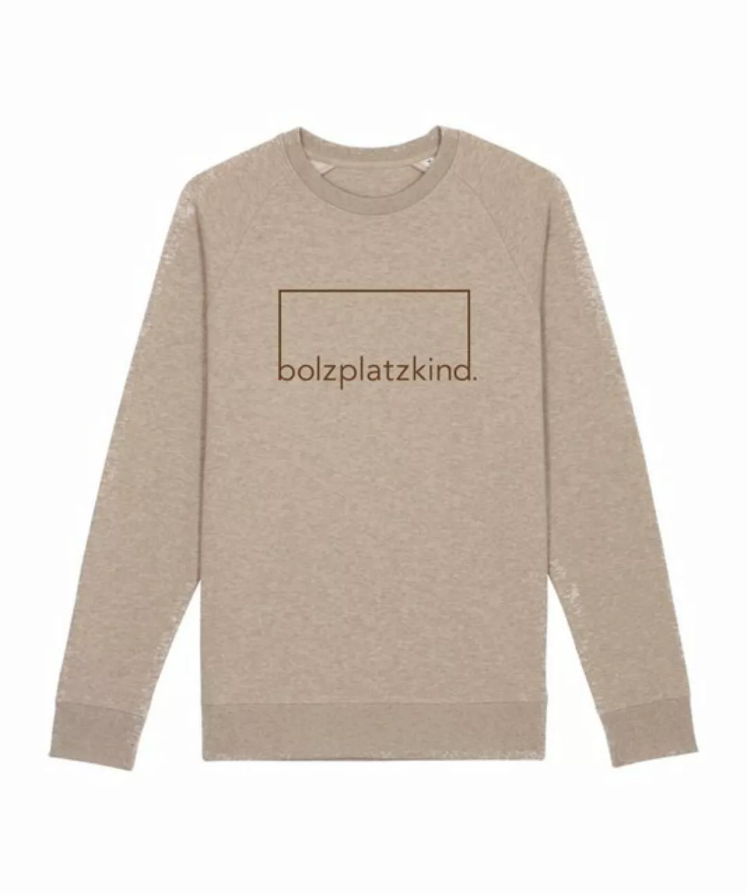 Bolzplatzkind Sweatshirt Bolzplatzkind "Mut" Sweatshirt Beige Baumwolle günstig online kaufen