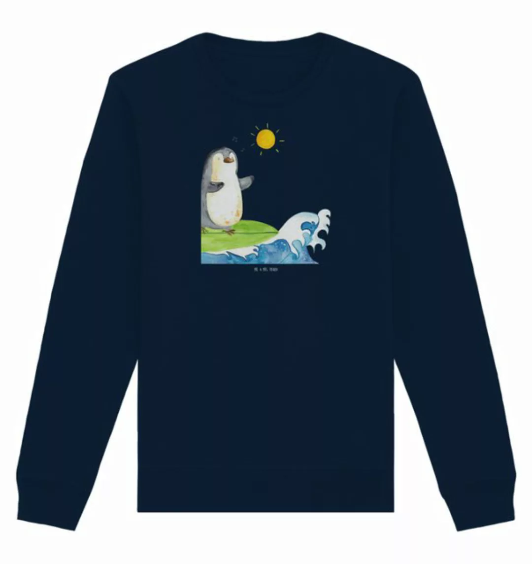 Mr. & Mrs. Panda Longpullover Größe XXL Pinguin Surfer - French Navy - Gesc günstig online kaufen