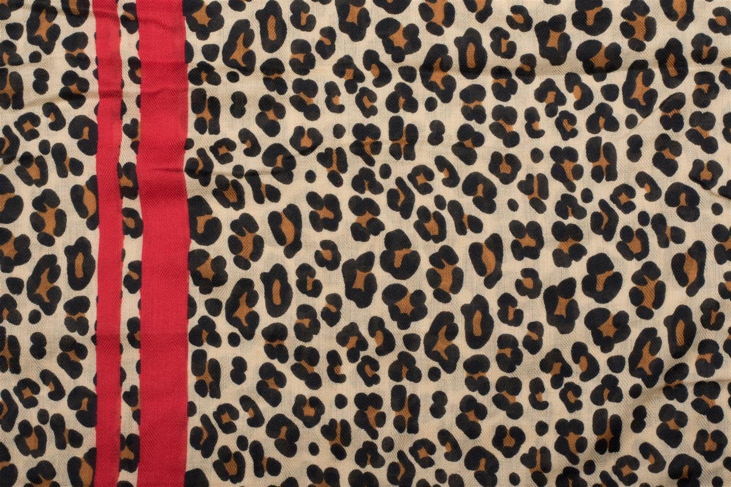 styleBREAKER Modeschal Weicher Schal mit Leoparden günstig online kaufen