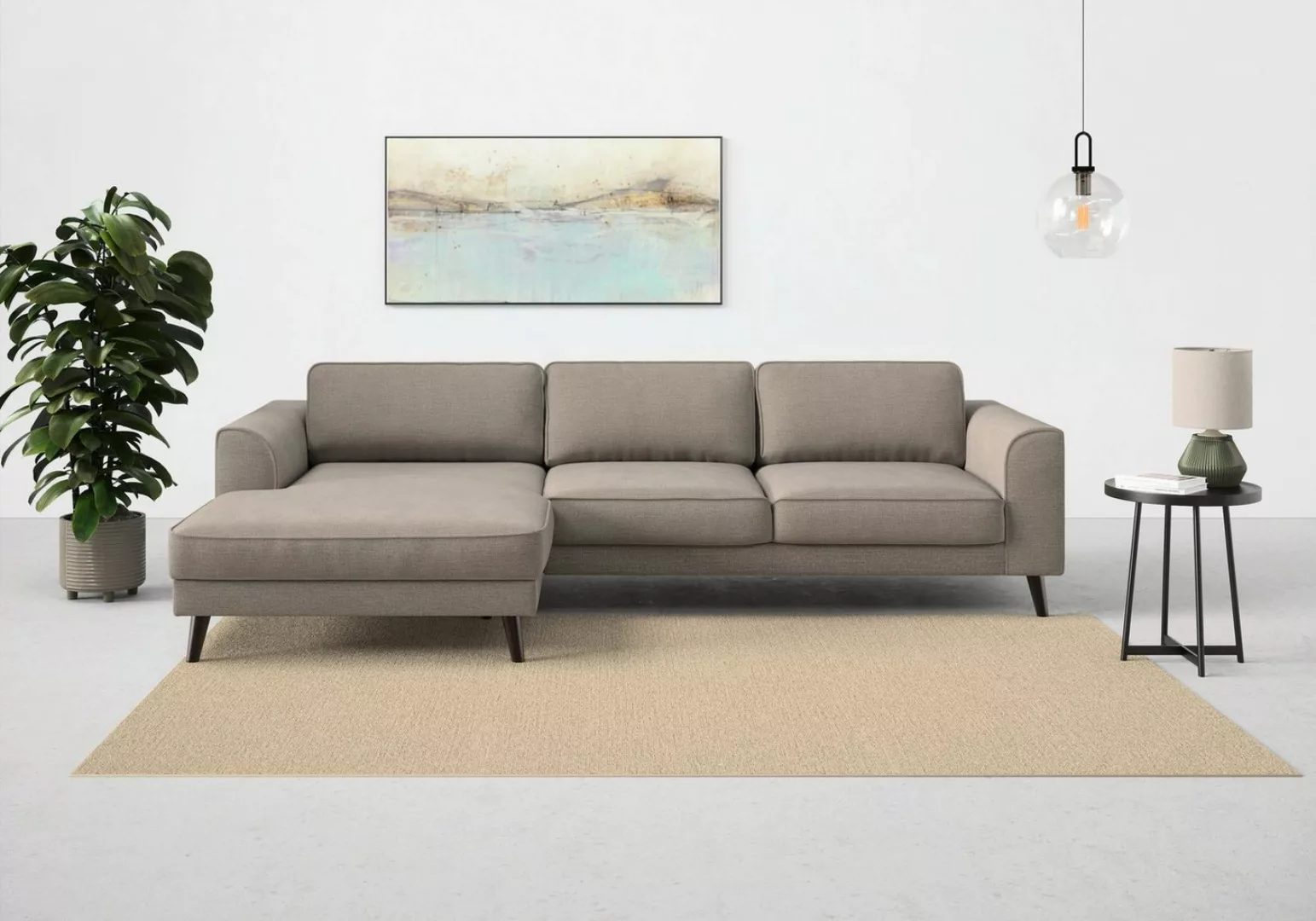 TRENDMANUFAKTUR Ecksofa "Lumber Jack, elegantes Designsofa, zeitlos modern, günstig online kaufen