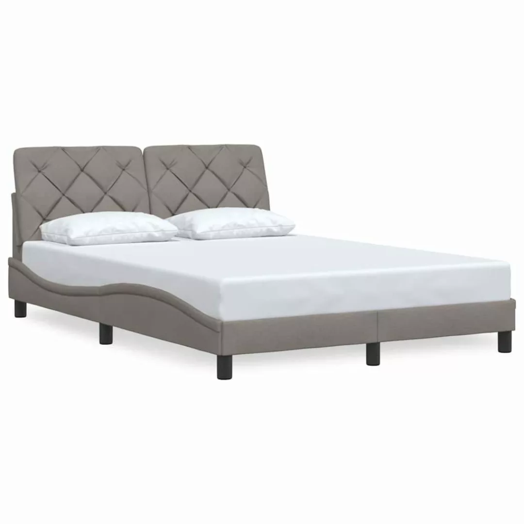 vidaXL Bett Bettgestell ohne Matratze Taupe günstig online kaufen