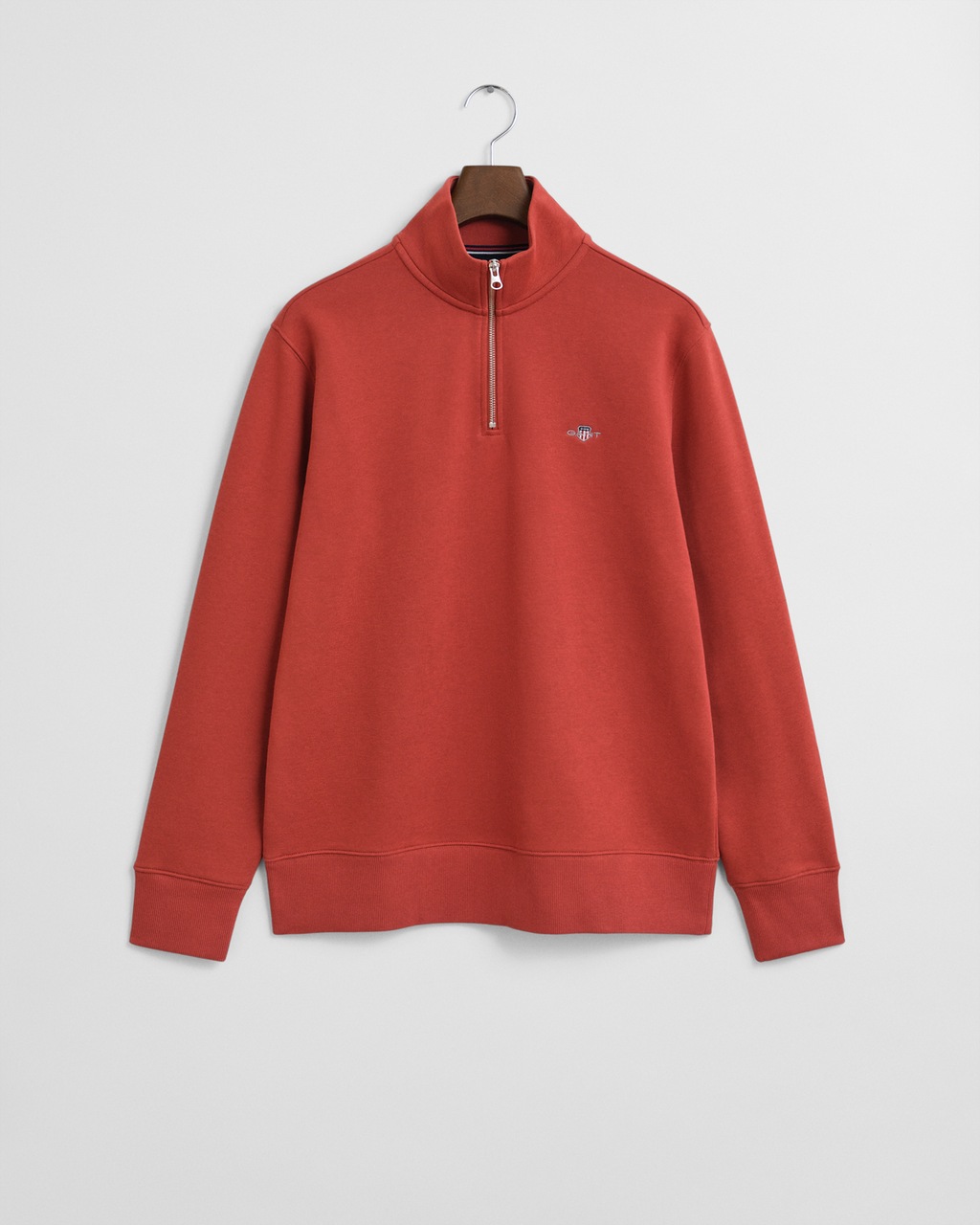 Gant Sweatshirt "REG SHIELD HALF ZIP SWEAT", mit Logostickerei auf der Brus günstig online kaufen