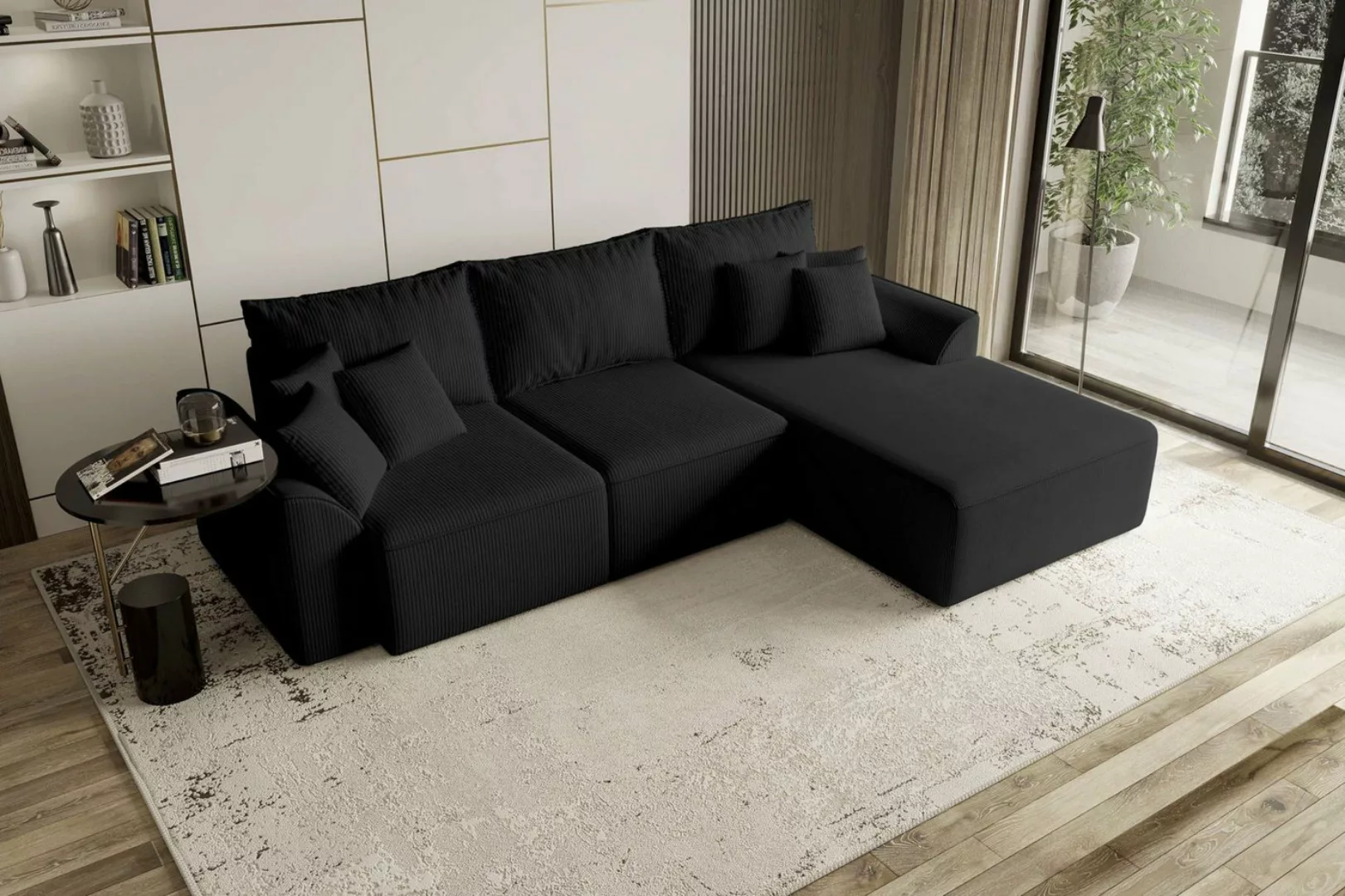 99rooms Ecksofa Gusto, Sofa L-Form, Eckcouch, mit abnehmbaren Kissen, Rundu günstig online kaufen