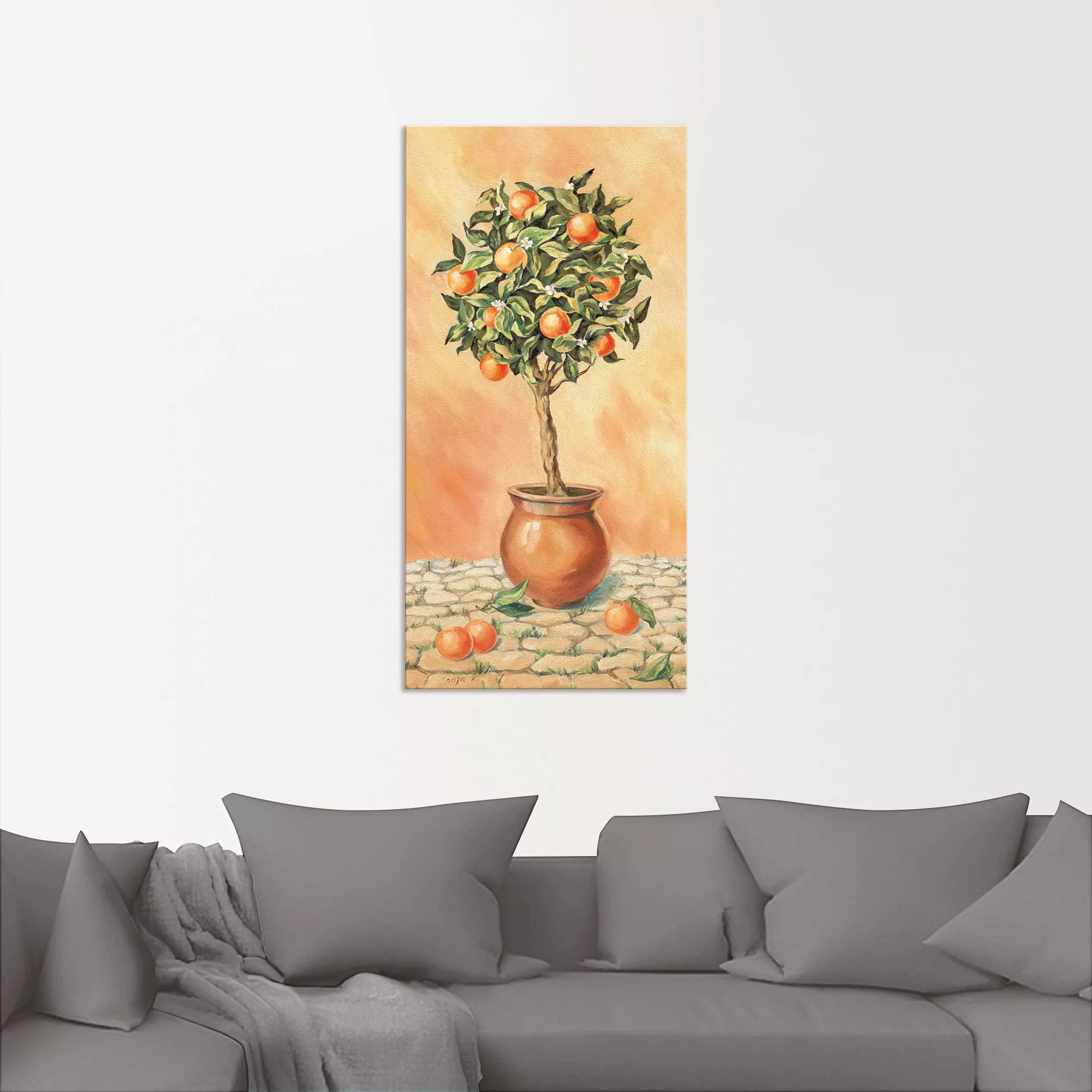 Artland Wandbild "Orangenbaum I", Pflanzen, (1 St.), als Alubild, Outdoorbi günstig online kaufen