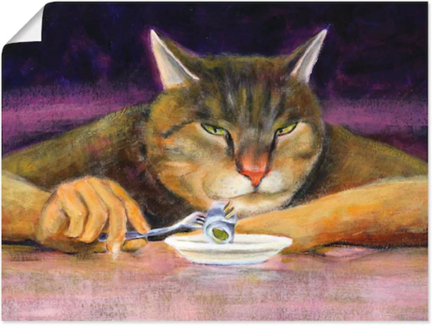 Artland Wandbild »Katzenjammer«, Haustiere, (1 St.), als Leinwandbild, Post günstig online kaufen