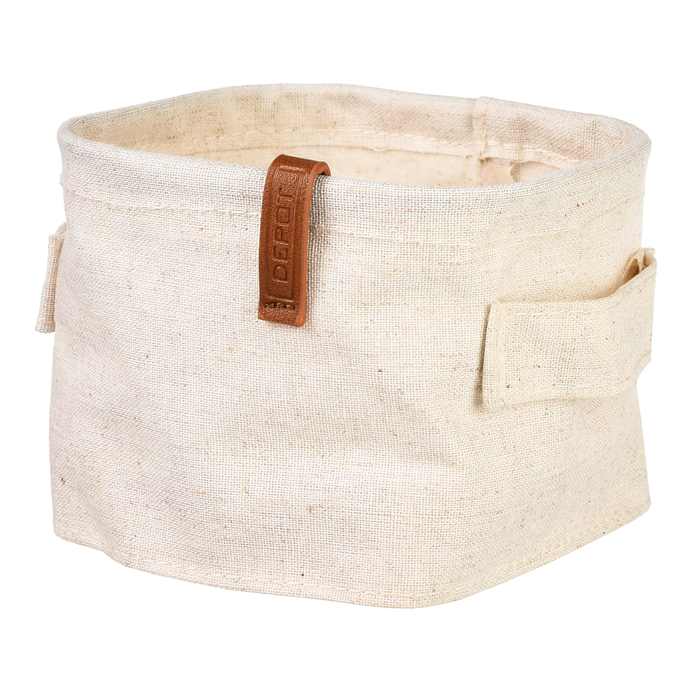 Aufbewahrungsbox LINEN ca.13,5x12, natur günstig online kaufen