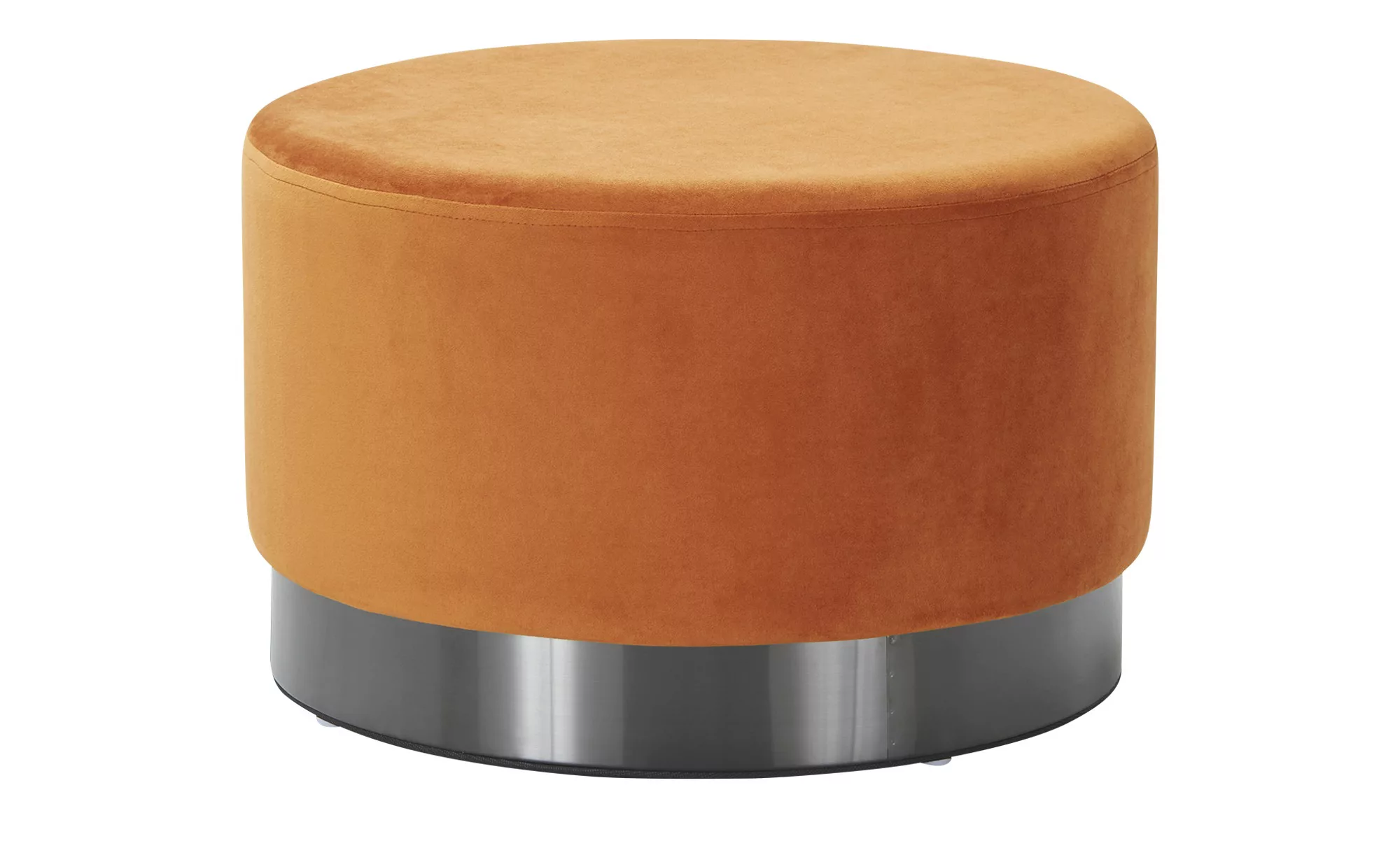 Hocker  Hanni ¦ orange ¦ Maße (cm): H: 35  Ø: 55 Polstermöbel > Hocker - Hö günstig online kaufen