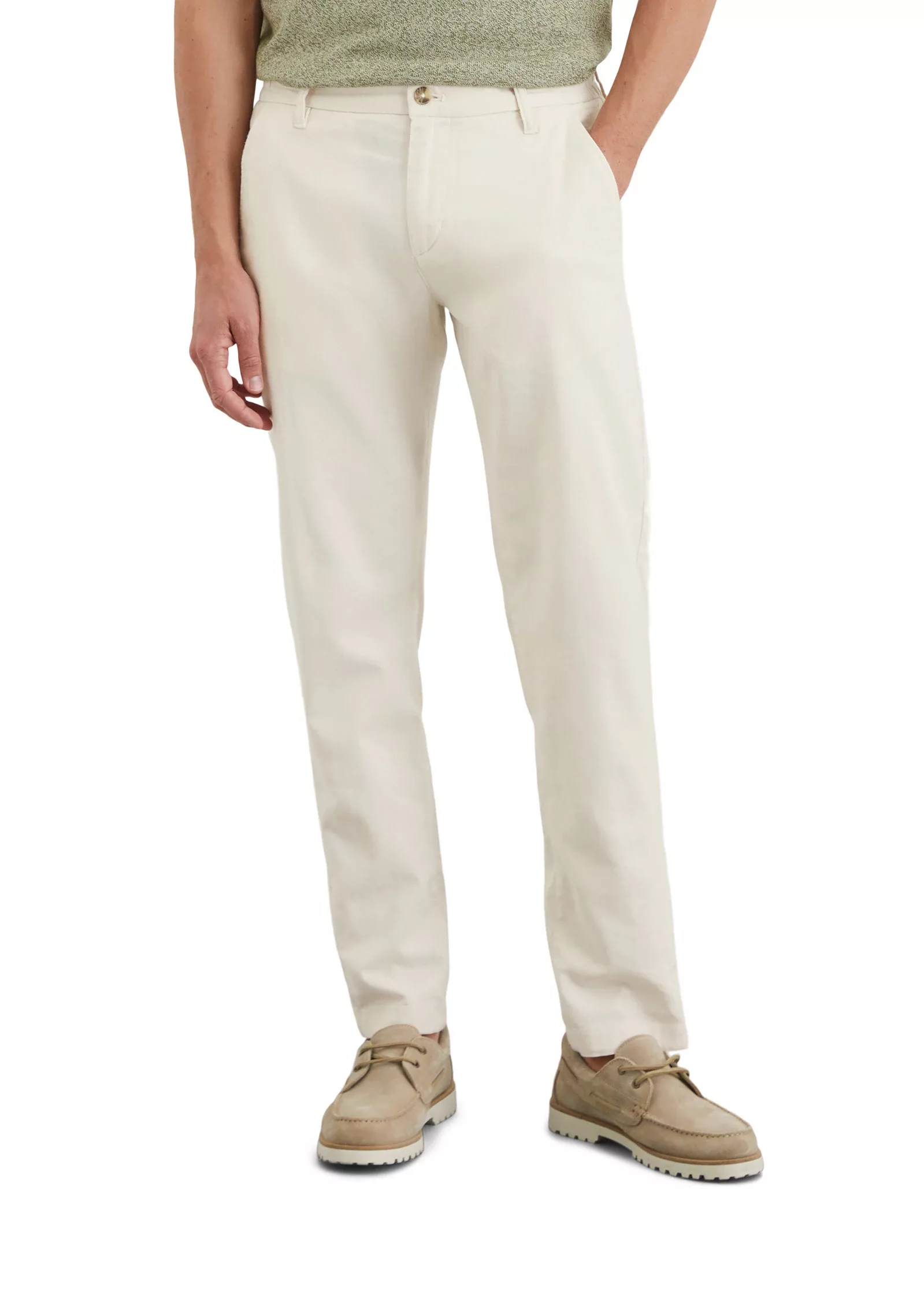 Marc OPolo Chinohose "aus Bio-Baumwoll-Leinen-Mix" günstig online kaufen