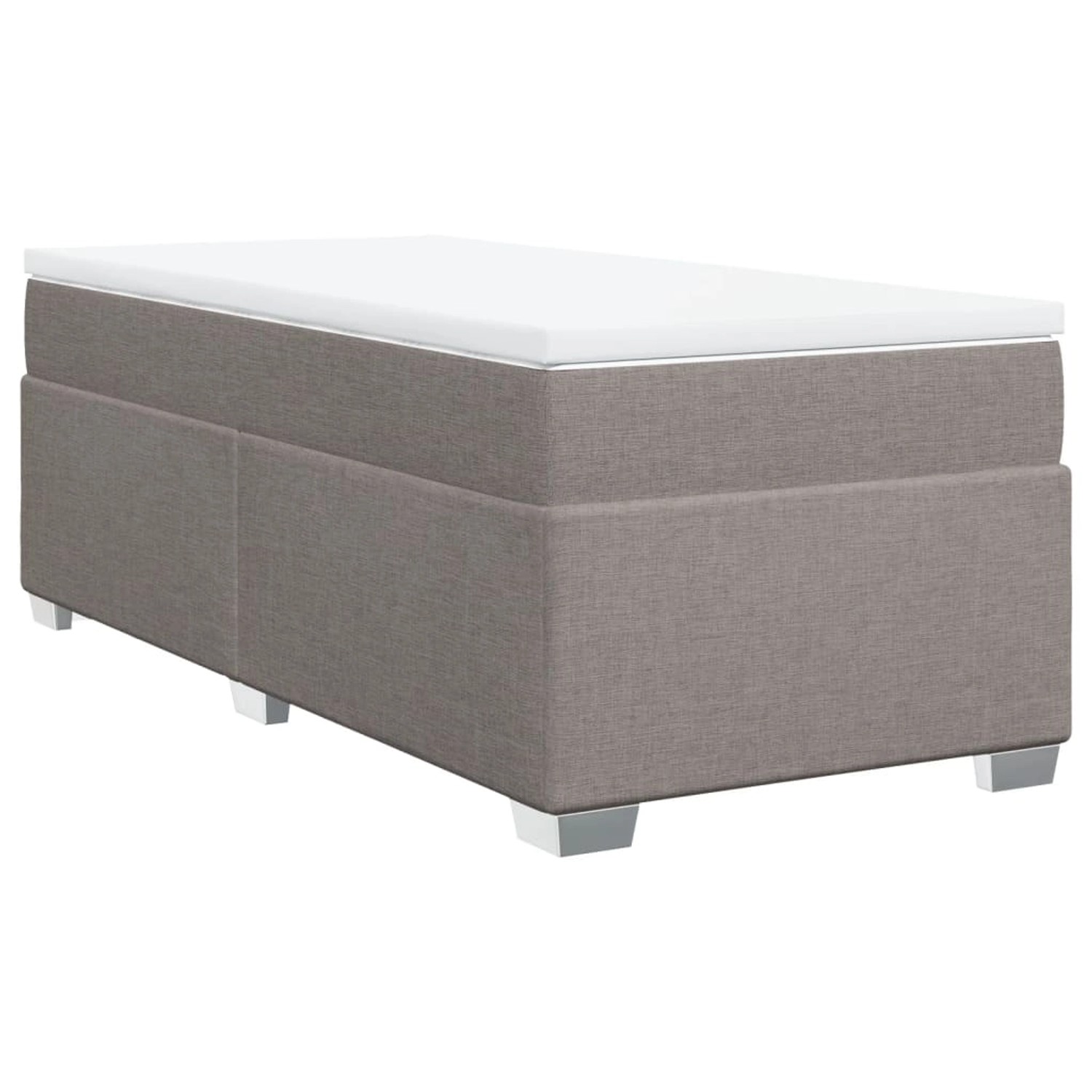 vidaXL Boxspringbett mit Matratze Taupe 80x200 cm Stoff2100950 günstig online kaufen