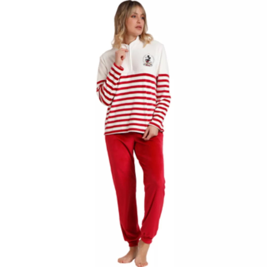 Admas  Pyjamas/ Nachthemden Pyjama Outfit Hose Top Langarm Velvet King Mick günstig online kaufen