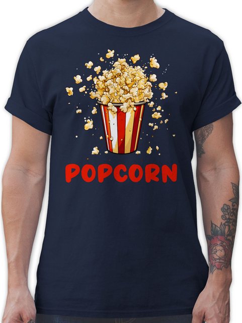 Shirtracer T-Shirt Popcorn Fan I Popcornverkleidung Karneval I Filmliebhabe günstig online kaufen