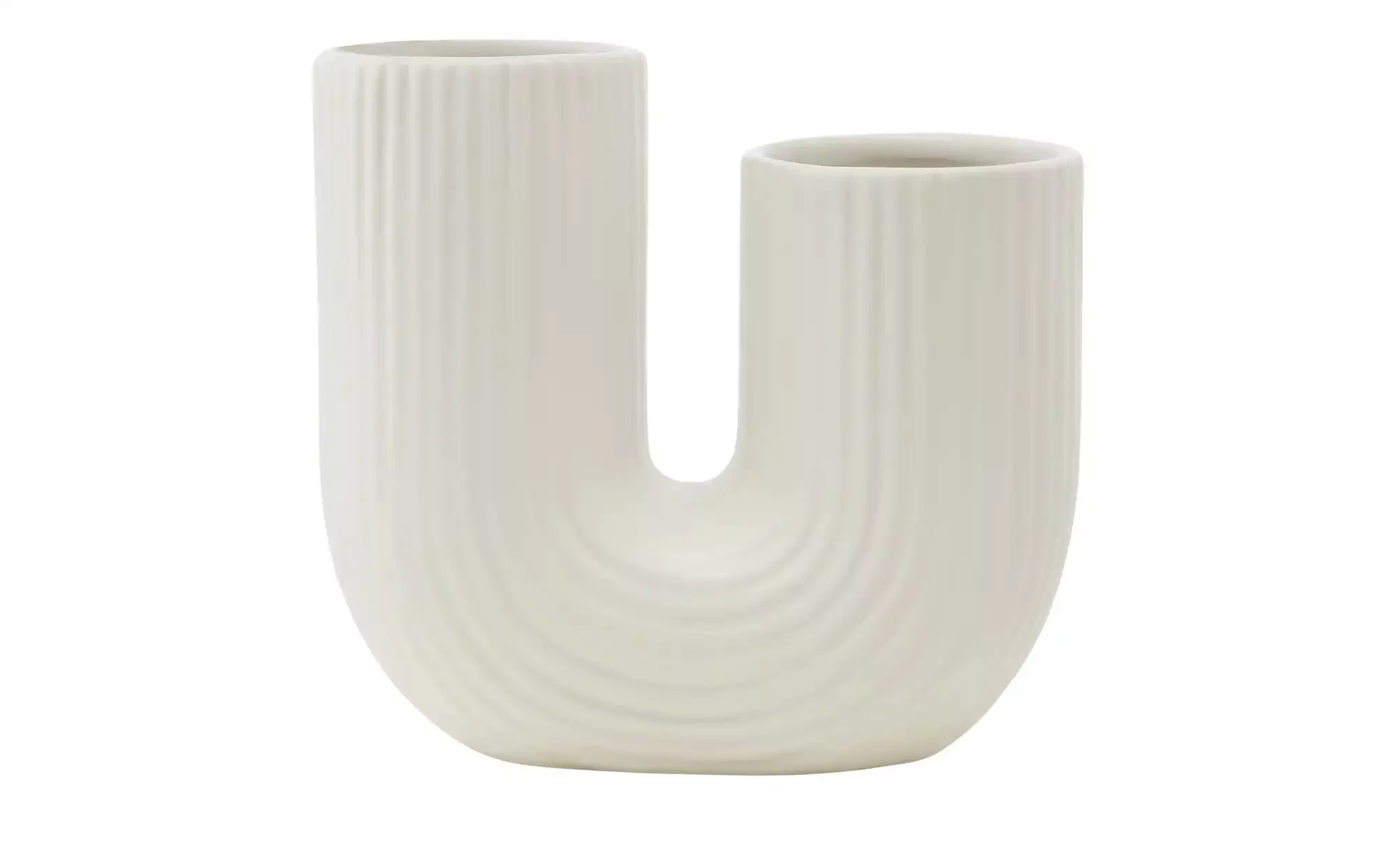 Vase ¦ weiß ¦ Dolomite ¦ Maße (cm): B: 14,8 H: 13,8 T: 6,8 Accessoires > Va günstig online kaufen