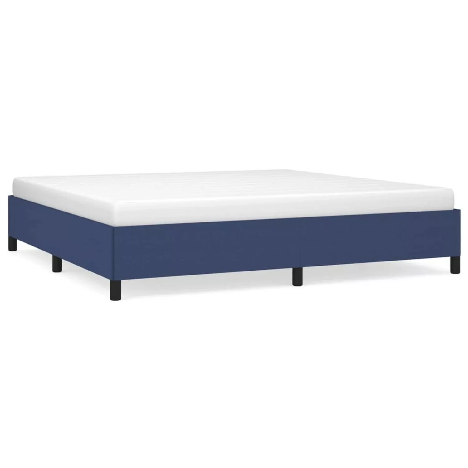 vidaXL Bettgestell Blau 200x200 cm Stoff Modell 41367769 günstig online kaufen