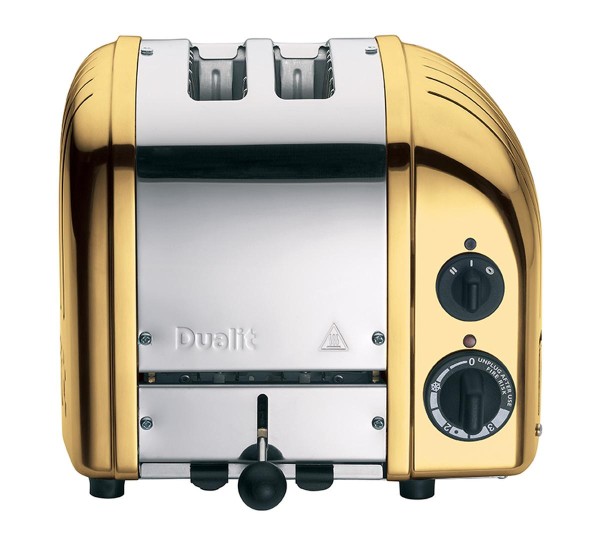 Classic Toaster Premium 2-Schlitz inkl. Gratis Brötchenaufsatz Brass/Gold günstig online kaufen