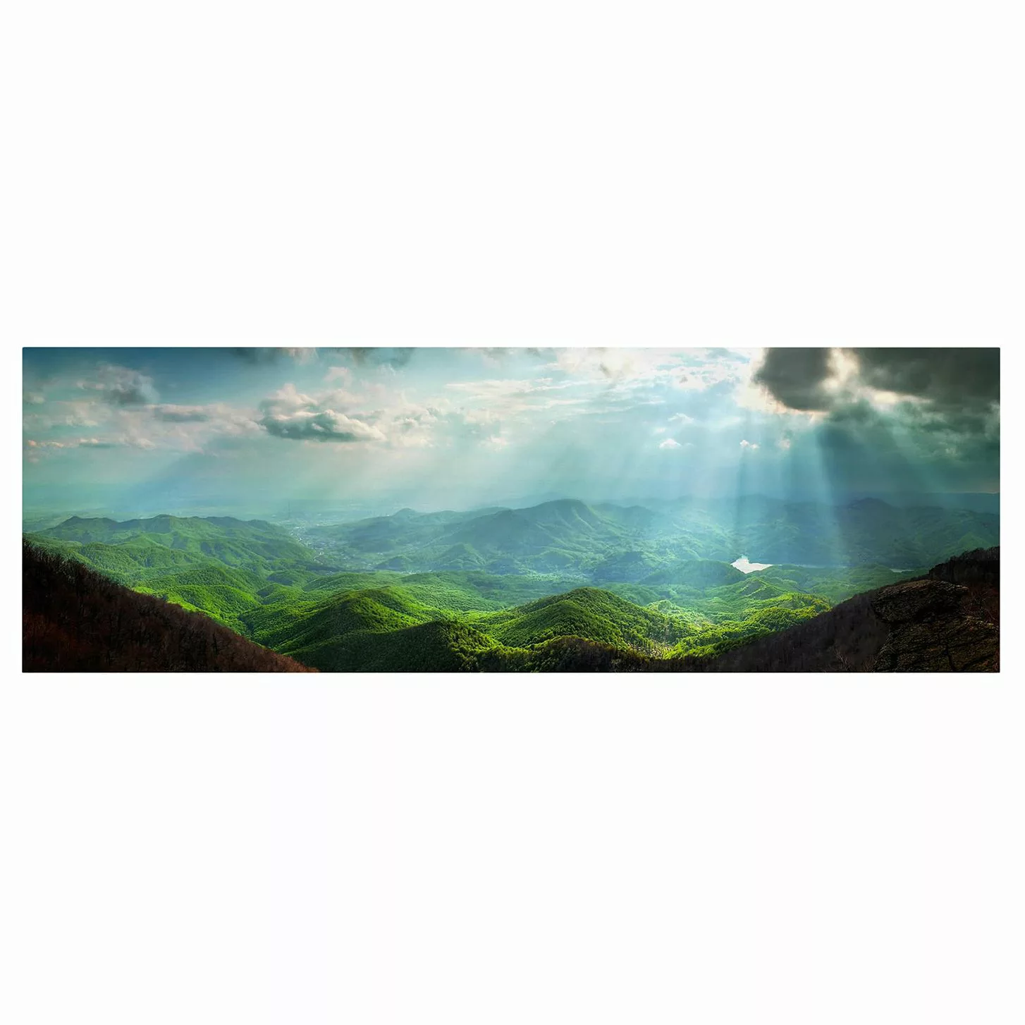 Leinwandbild Wald - Panorama Heavenly Ground günstig online kaufen