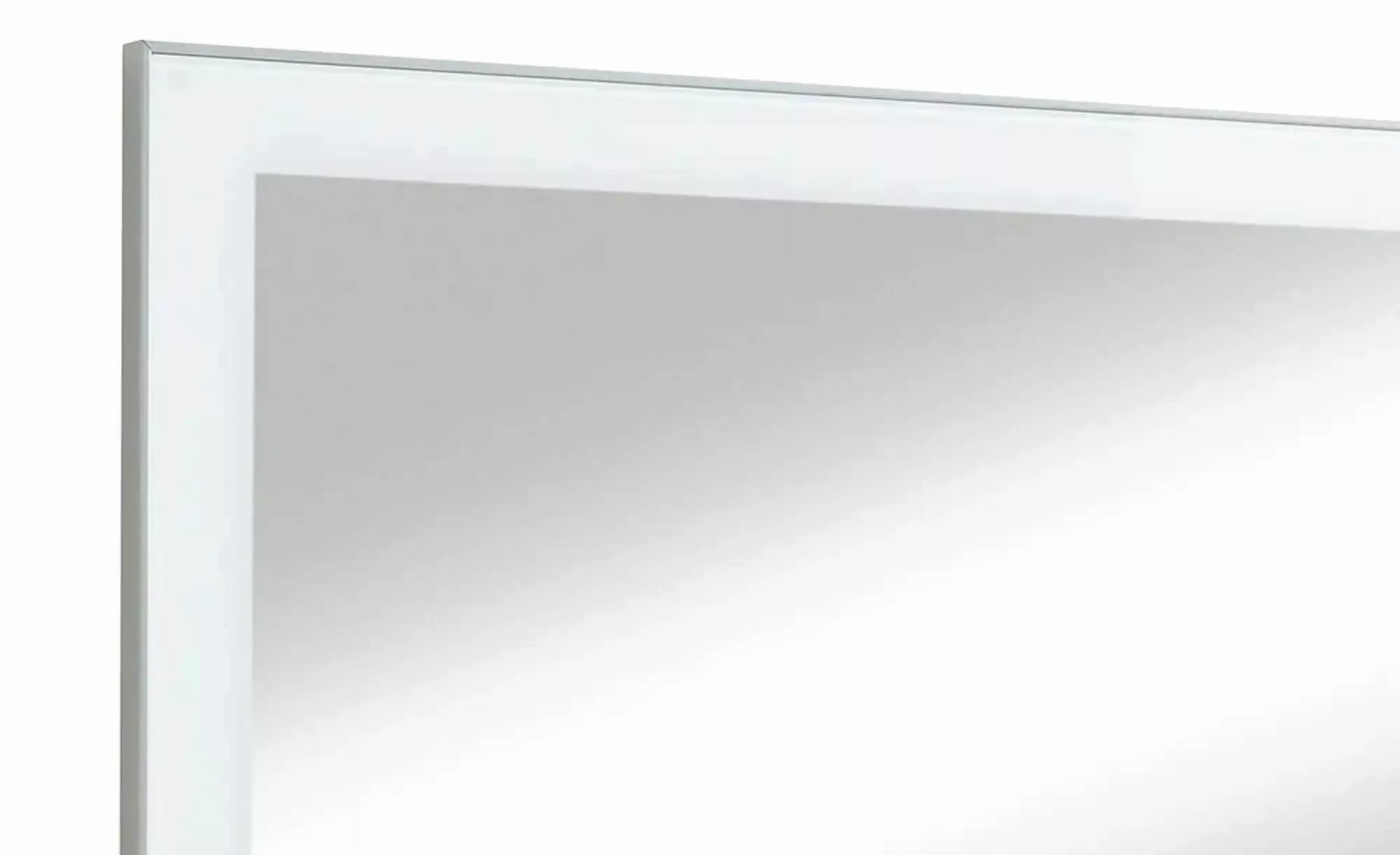 Spiegel 80 x 60 cm Duna ¦ weiß ¦ Glas,Aluminium,Holzwerkstoff ¦ Maße (cm): günstig online kaufen