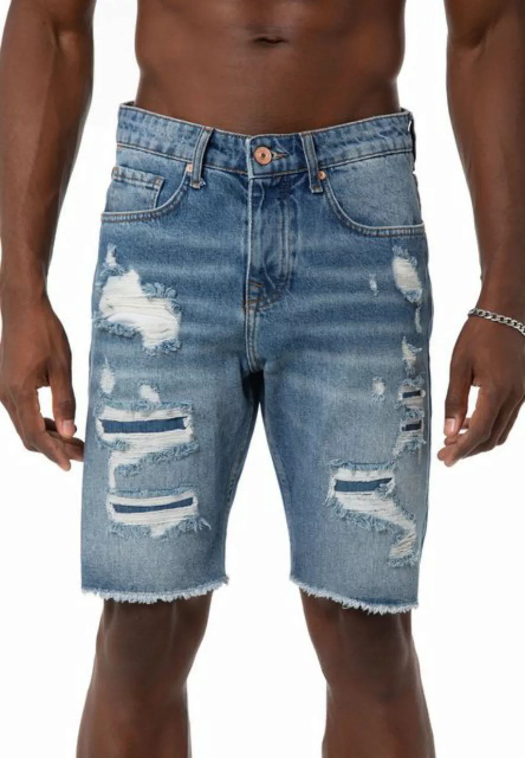 RedBridge Jeansshorts Red Bridge Herren Shorts Kurze Hose Jeanshose fetzige günstig online kaufen